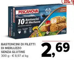 Todis Bastoncini di filetti di merluzzo senza glutine offerta