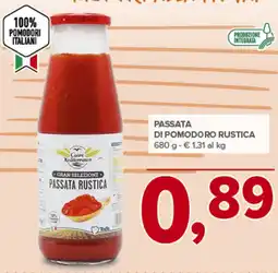 Todis Passata rustica di pomodoro rustica CUORE MEDITERRANCO offerta