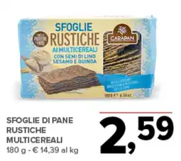 Todis Sfoglie di pane rustiche multicereali offerta