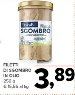 Todis Filetti di sgombro in olio offerta