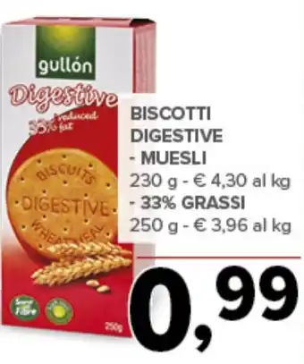 Todis Biscotti digestive GULLÓN offerta