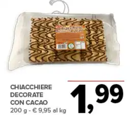 Todis Chiacchiere decorate con cacao offerta