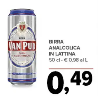 Todis Birra analcolica in lattina offerta