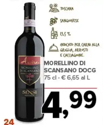 Todis Morellino di scansano docg offerta