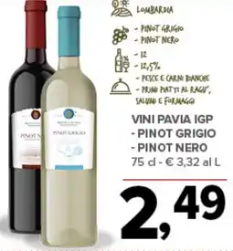 Todis Vini pavia igp pinot grigio, pinot nero offerta