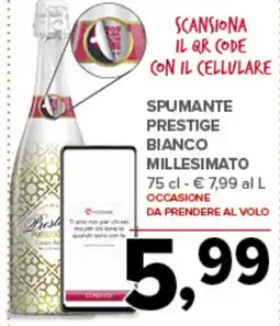 Todis Spumante prestige bianco millesimato offerta