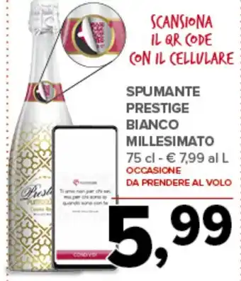 Todis Spumante prestige bianco millesimato offerta