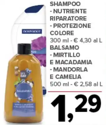 Todis Shampoo nutriente riparatore NOUVANCE offerta