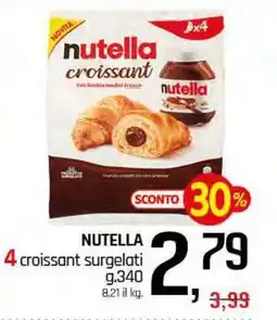 Famila Superstore NUTELLA 4 croissant surgelati offerta