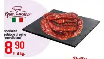 Famila Superstore Specialità salsiccia di suino "cervellatina" Gran Lucano offerta