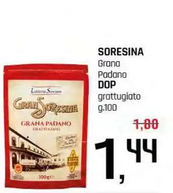 Famila Superstore SORESINA Grana Padano DOP grattugiato offerta