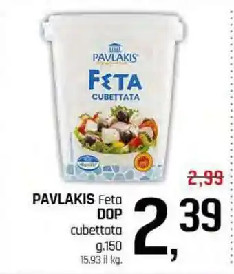 Famila Superstore PAVLAKIS Feta DOP cubettata offerta