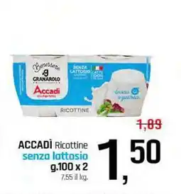 Famila Superstore ACCADÌ Ricottine senza lattosio offerta