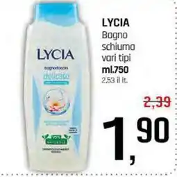 Famila Superstore LYCIA Bagno schiuma offerta