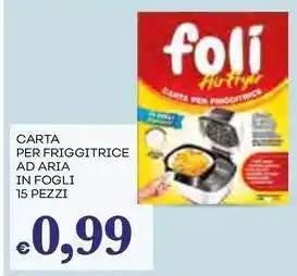 Pilato Carta per friggitrice ad aria in fogli 15 pezzi FOLI offerta