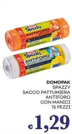 Pilato DOMOPAK Spazzy sacco pattumiera antiforo con manici offerta