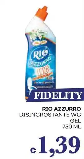 Pilato RIO AZZURRO disincrostante wc gel offerta