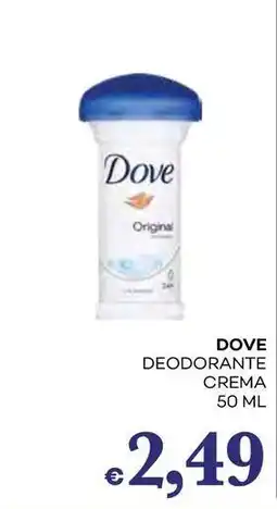 Pilato DOVE Deodorante crema offerta