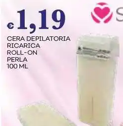 Pilato SETABLU Cera depilatoria ricarica roll-on perla offerta