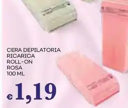 Pilato SETABLU Cera depilatoria ricarica roll-on rosa offerta