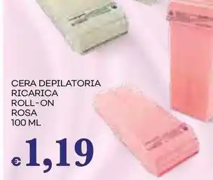 Pilato SETABLU Cera depilatoria ricarica roll-on rosa offerta