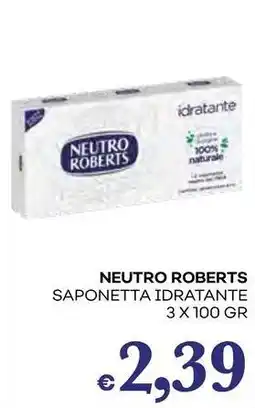 Pilato NEUTRO ROBERTS saponetta idratante offerta