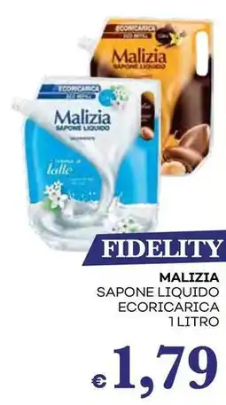 Pilato MALIZIA Sapone liquido ecoricarica offerta