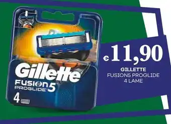 Pilato GILLETTE Fusion5 proglide 4 lame offerta