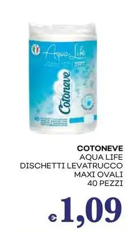 Pilato COTONEVE Aqua life dischetti levatrucco maxi ovali offerta