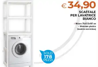 Todis Scaffale per lavatrice bianco offerta