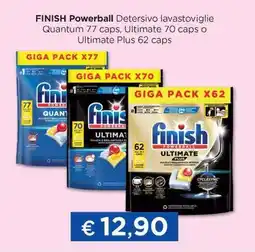 Acqua & Sapone FINISH Powerball Detersivo lavastoviglie offerta