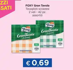 Acqua & Sapone FOXY Gran Tavola Tovaglioli scozzesi offerta