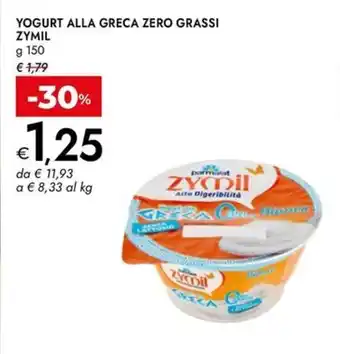 Bennet Yogurt alla greca zero grassi ZYMIL offerta