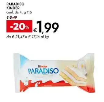 Bennet Paradiso KINDER offerta