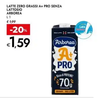 Bennet Latte zero grassi a+ pro senza lattosio ARBOREA offerta