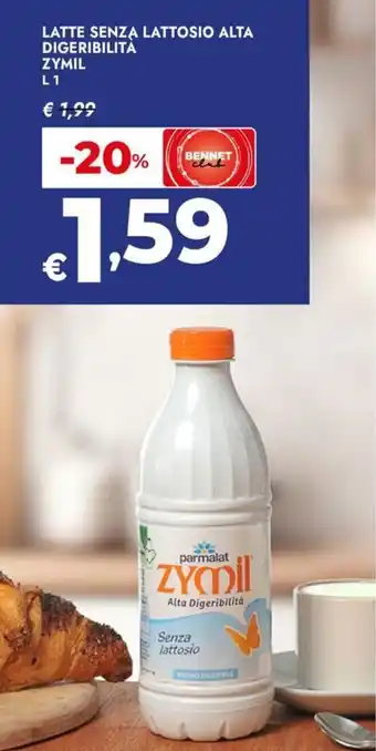 Bennet Latte senza lattosio alta digeribilità ZYMIL offerta