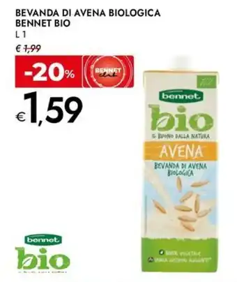 Bennet Bevanda di avena biologica BENNET BIO offerta