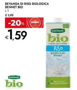 Bennet Bevanda di riso biologica BENNET BIO offerta