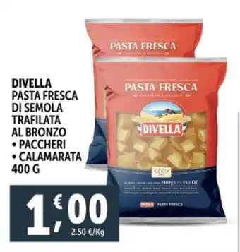 Deco Supermercati Divella pasta fresca di semola trafilata al bronzo offerta