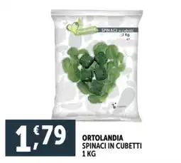 Deco Supermercati Ortolandia spinaci in cubetti offerta