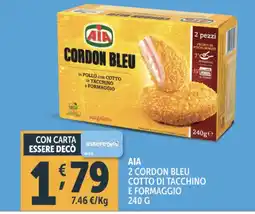 Deco Supermercati Aia 2 cordon bleu cotto di tacchino e formaggio offerta