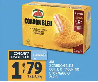 Deco Supermercati Aia 2 cordon bleu cotto di tacchino e formaggio offerta