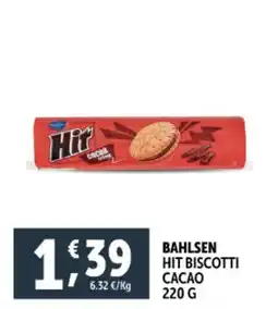 Deco Supermercati Bahlsen hit biscotti cacao offerta