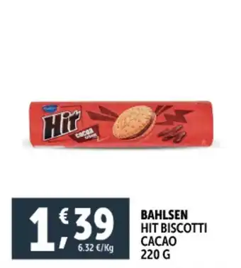 Deco Supermercati Bahlsen hit biscotti cacao offerta