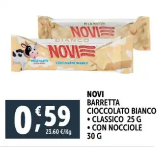 Deco Supermercati Novi barretta cioccolato bianco offerta