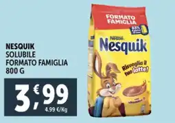 Deco Supermercati Nesquik solubile formato famiglia offerta