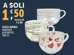 Deco Supermercati Tazza jumbo fantasie assortite 700 cc offerta