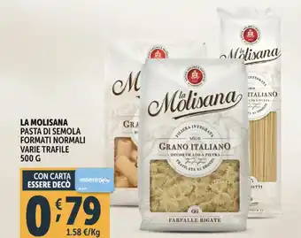 Deco Supermercati La molisana pasta di semola formati normali offerta