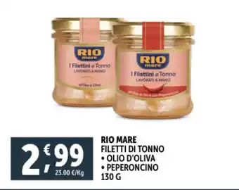 Deco Supermercati Rio mare filetti di tonno offerta