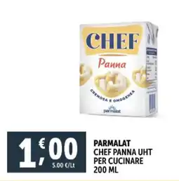 Deco Supermercati Parmalat chef panna uht per cucinare offerta